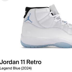 Jordan 11 Retro Kids Sneakers - White and Blue